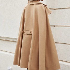 17261 Cream Short Sleeve Double Breasted Belted Jacket Dress